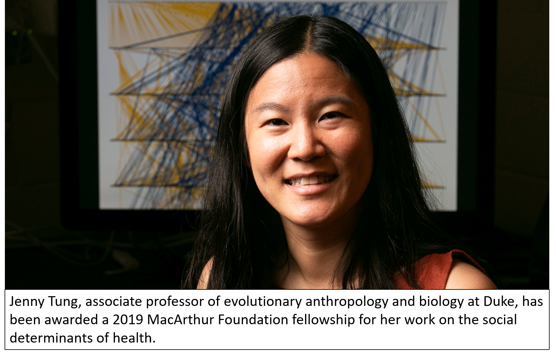 DUPRI's Jenny Tung is awarded  $625K MacArthur Foundation Genius Grant