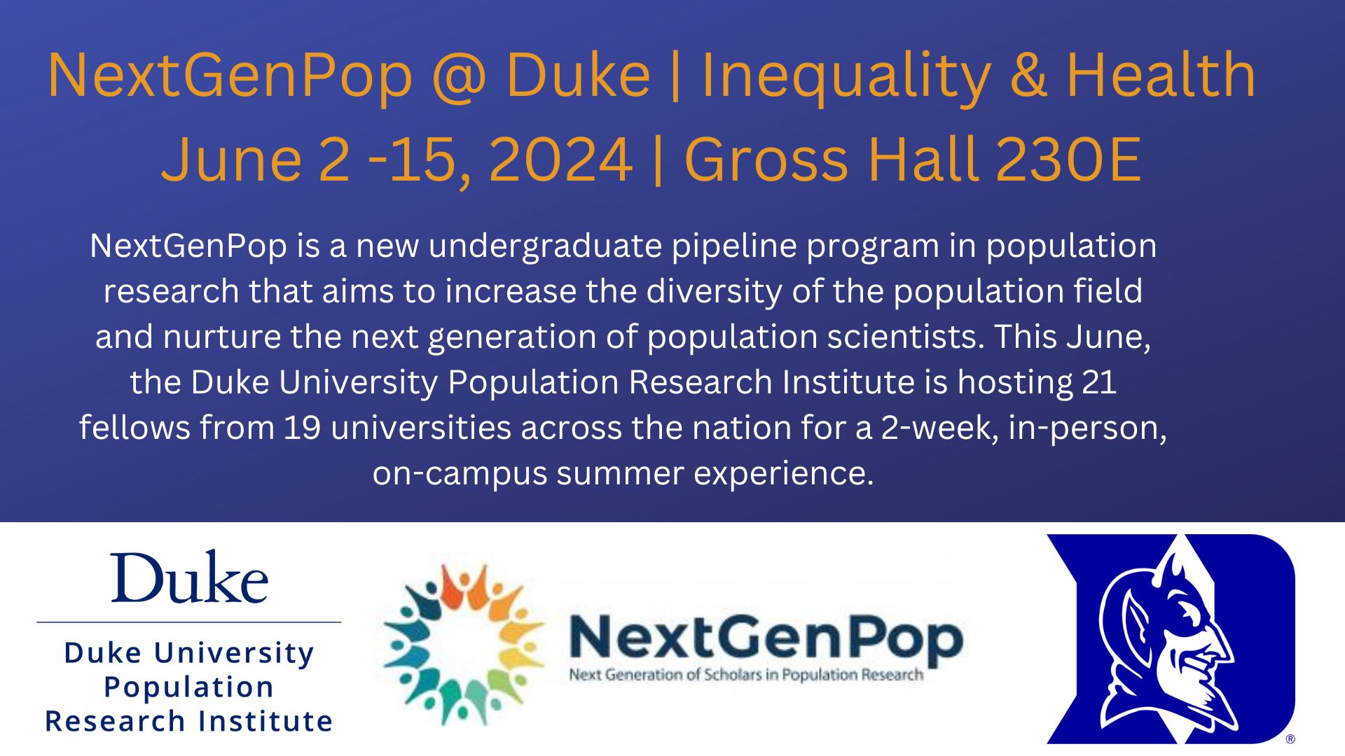 NextGenPop @ Duke